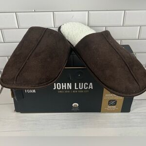 John Luca Size:L(11/12) Men’s Slipper Memory Foam Indoor/Outdoor  Comfort